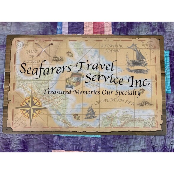 Unbranded Other - Pirate Treasure Ship Map Nautical Novelty Tin Metal Sign 16" x 10" NEW